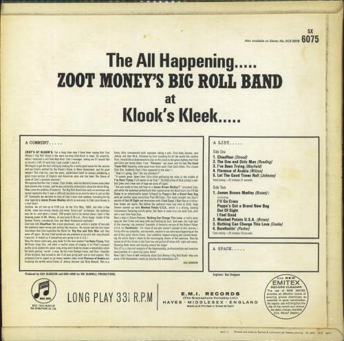 Zoot Money Zoot! - EX UK vinyl LP album (LP record) (528131)